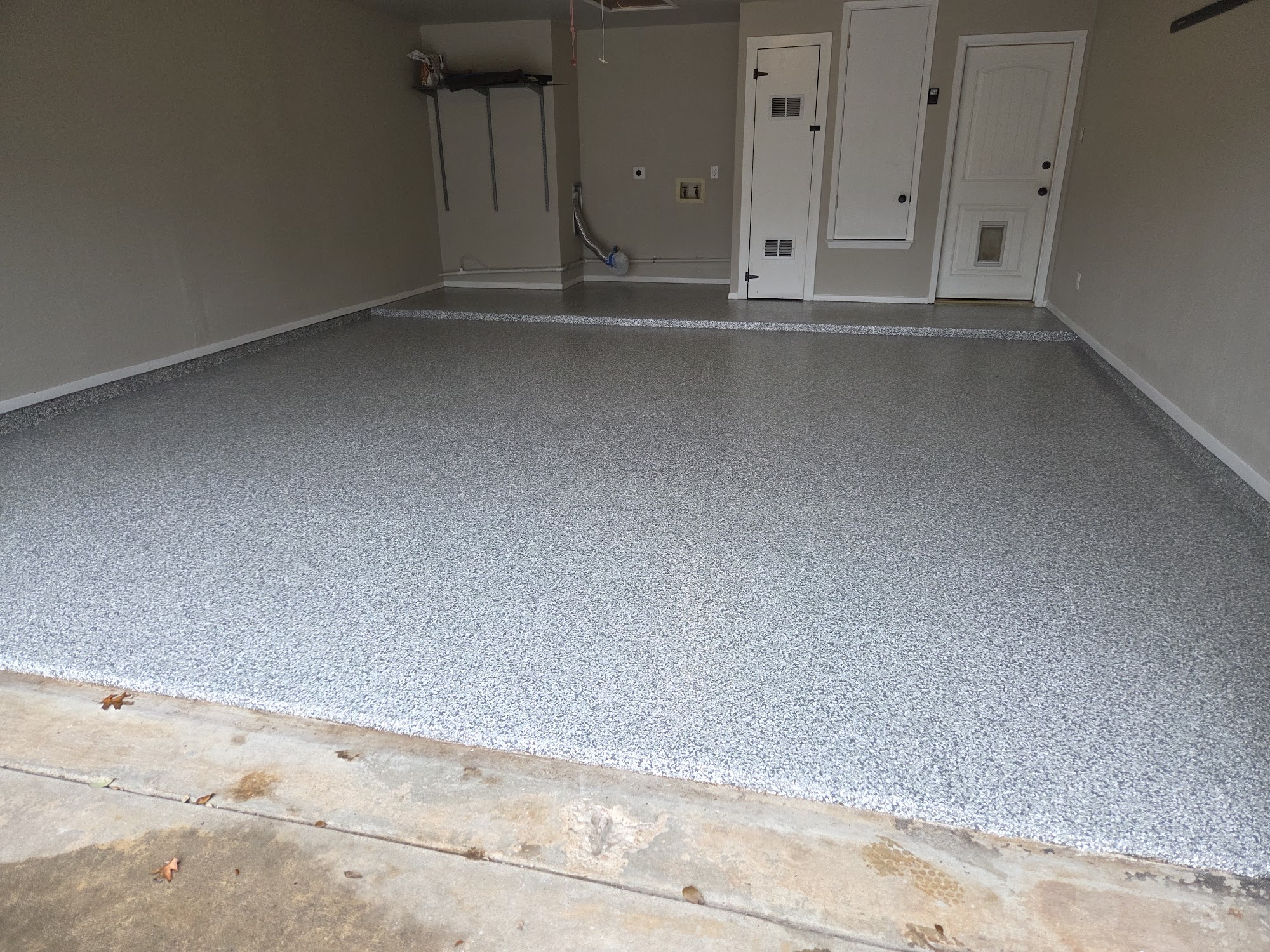 Concrete surface after repair and sealing