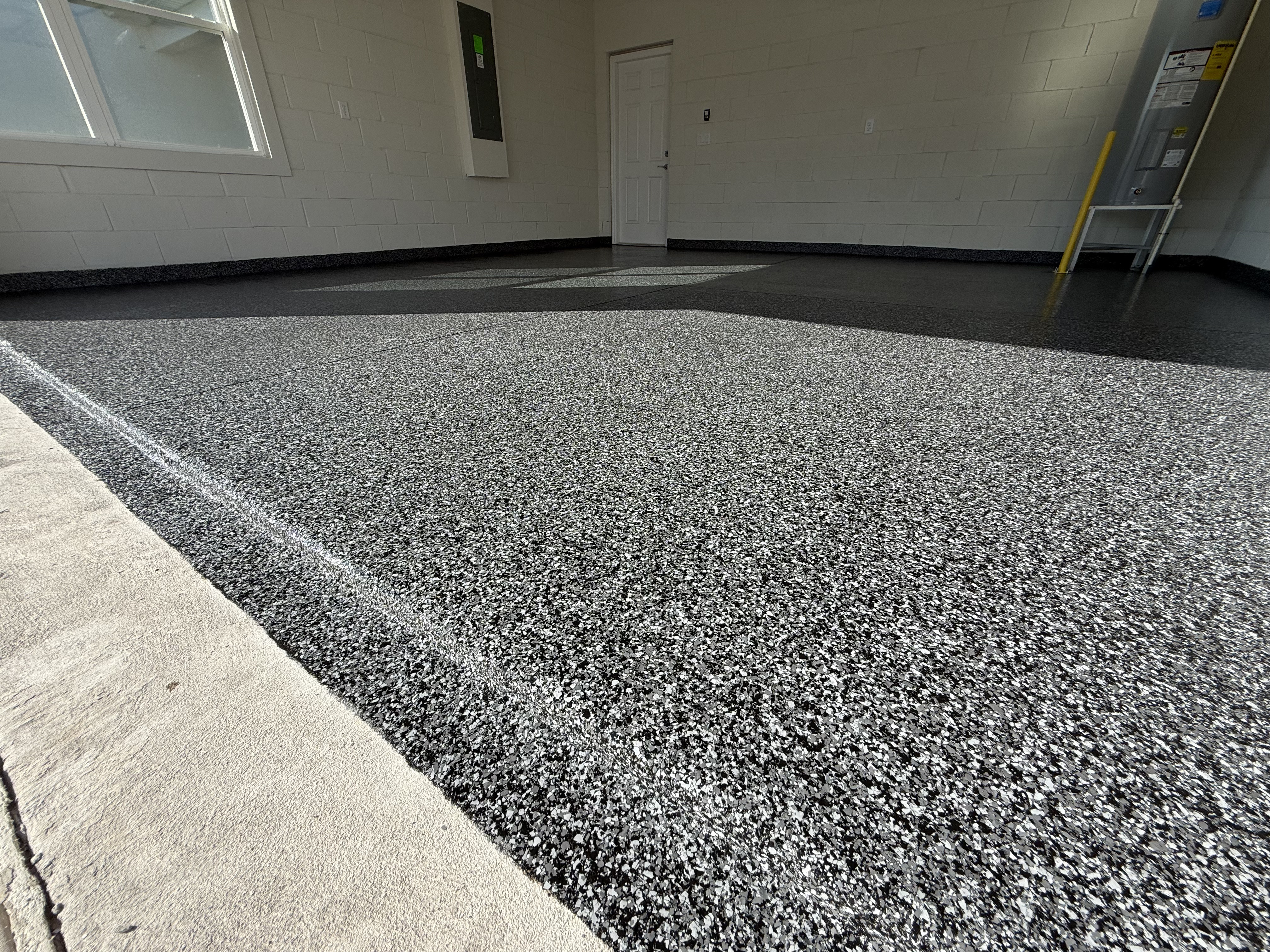 Garage floor after coating