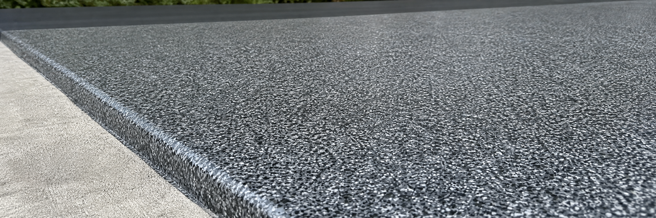 Patio floor after coating